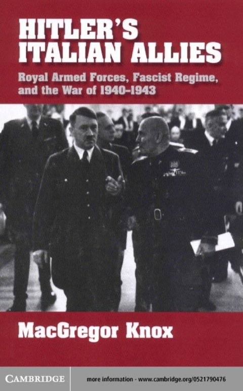 Cover image for book Hitler's Italian Allies
