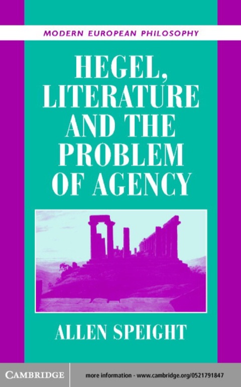 Cover image for book Hegel, Literature, and the Problem of Agency