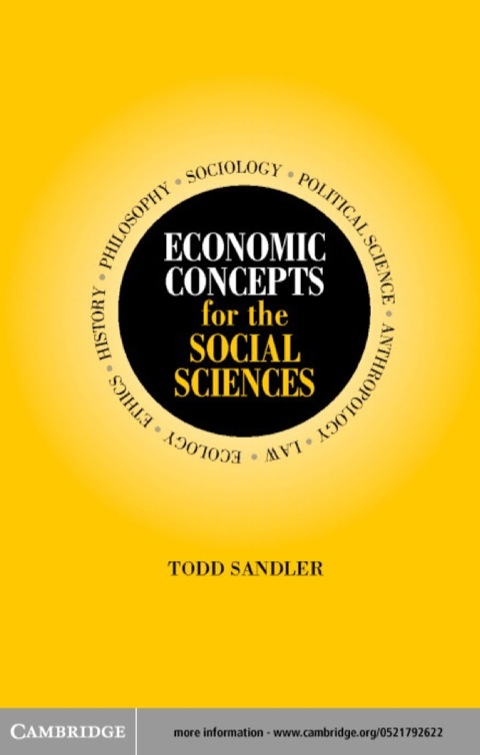 Cover image for book Economic Concepts for the Social Sciences