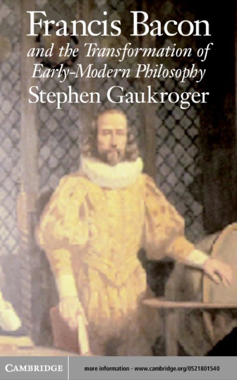 Cover image for book Francis Bacon and the Transformation of Early-Modern Philosophy