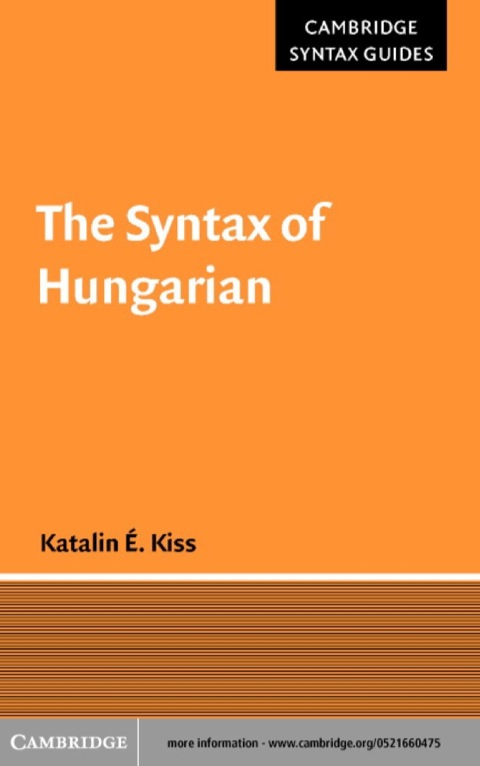 Cover image for book The Syntax of Hungarian