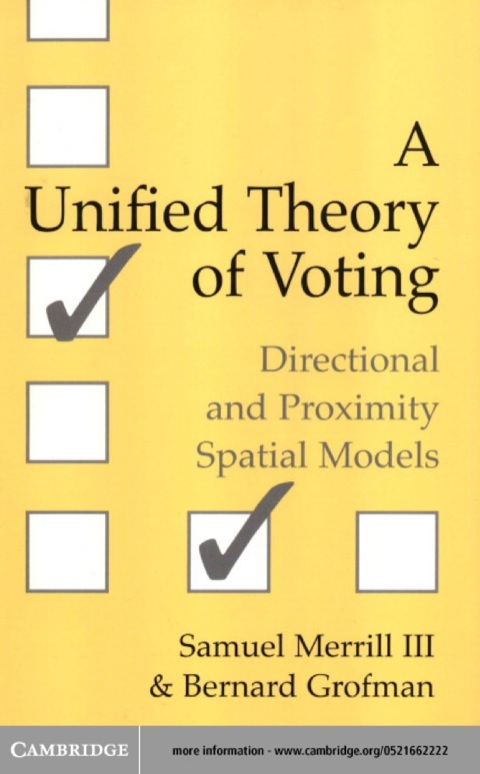Cover image for book A Unified Theory of Voting