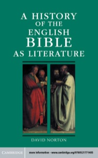 Cover image: A History of the English Bible as Literature 1st edition 9780521771405