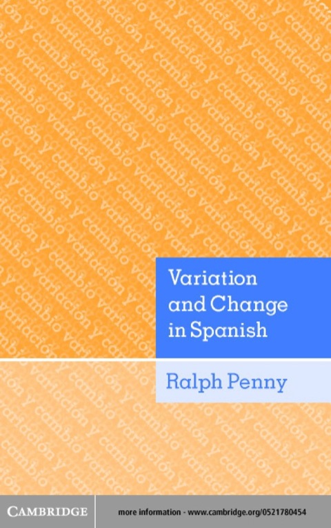 Cover image for book Variation and Change in Spanish