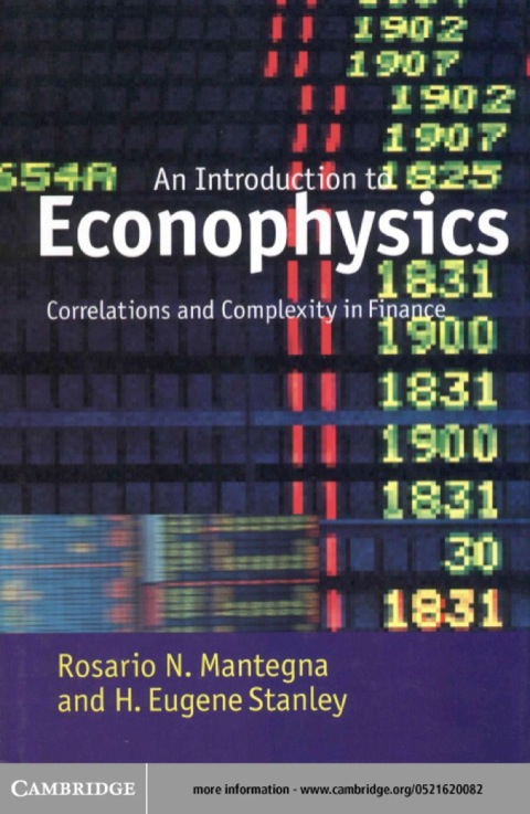 Cover image for book Introduction to Econophysics