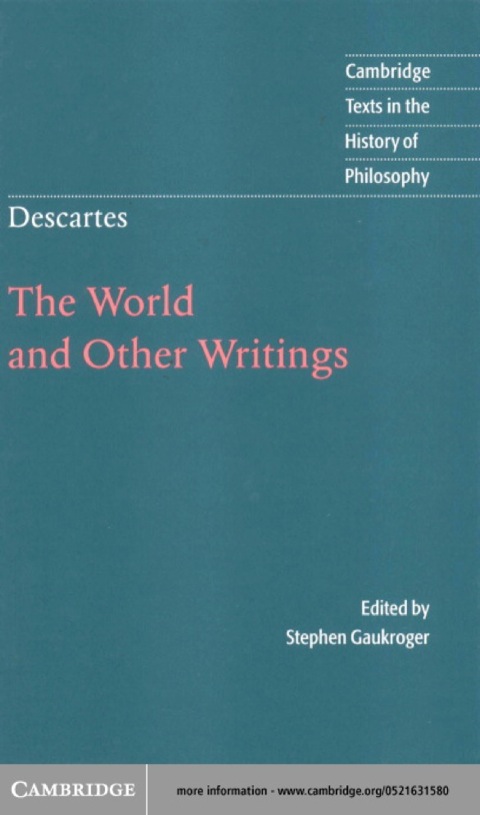 Cover image for book Descartes: The World and Other Writings