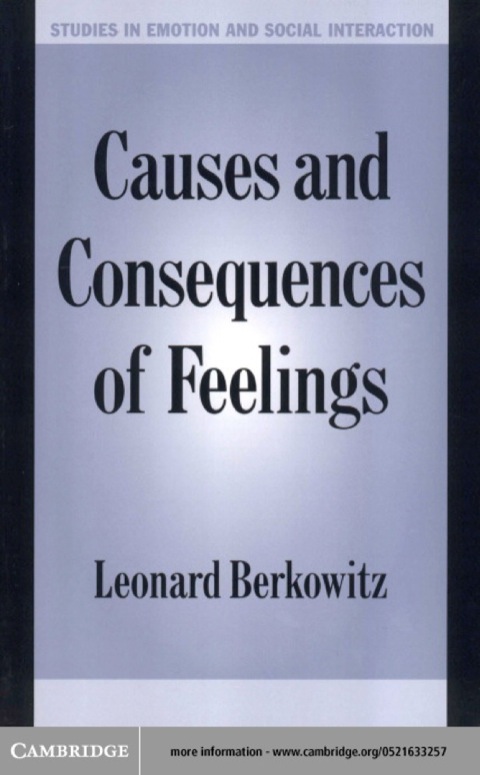 Cover image for book Causes and Consequences of Feelings
