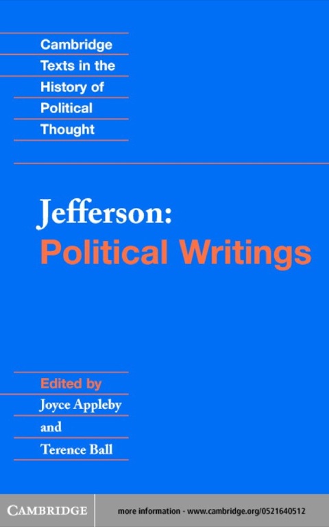 Cover image for book Jefferson: Political Writings