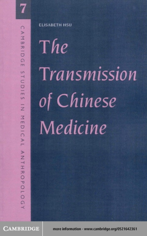 Cover image for book The Transmission of Chinese Medicine