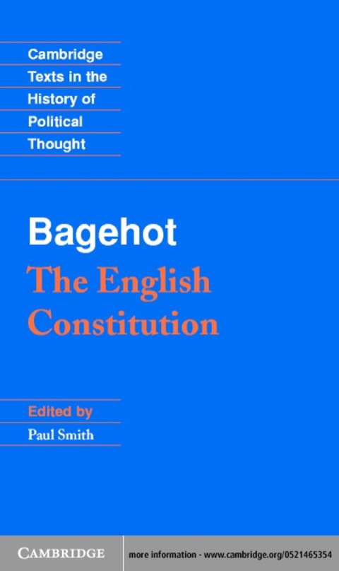 Cover image for book Bagehot: The English Constitution