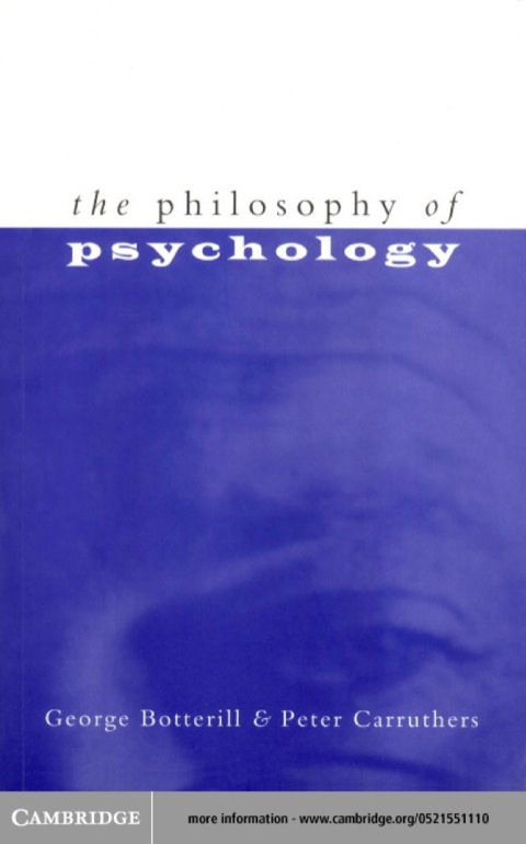 Cover image for book The Philosophy of Psychology