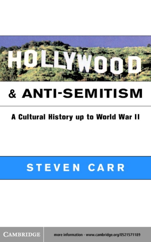 Cover image for book Hollywood and Anti-Semitism