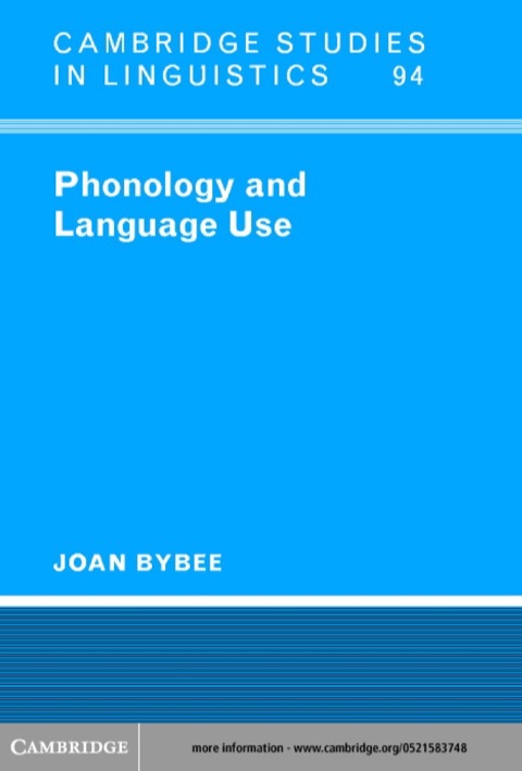 Cover image for book Phonology and Language Use
