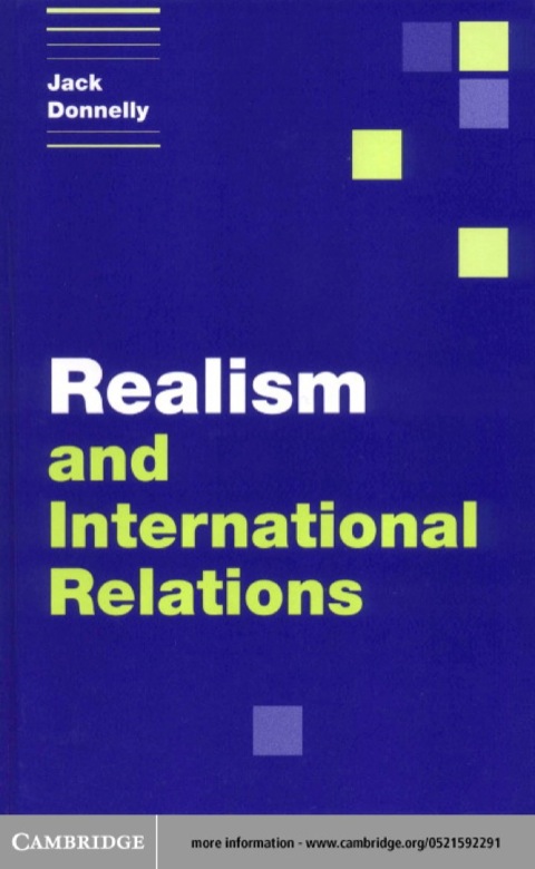Cover image for book Realism and International Relations