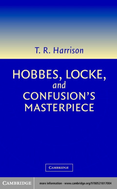 Cover image for book Hobbes, Locke, and Confusion's Masterpiece