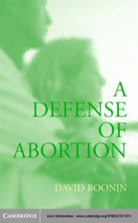 Cover image: A Defense of Abortion 9780521520355