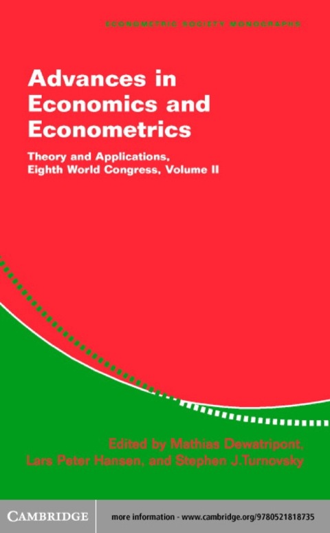 Cover image for book Advances in Economics and Econometrics: Volume 2