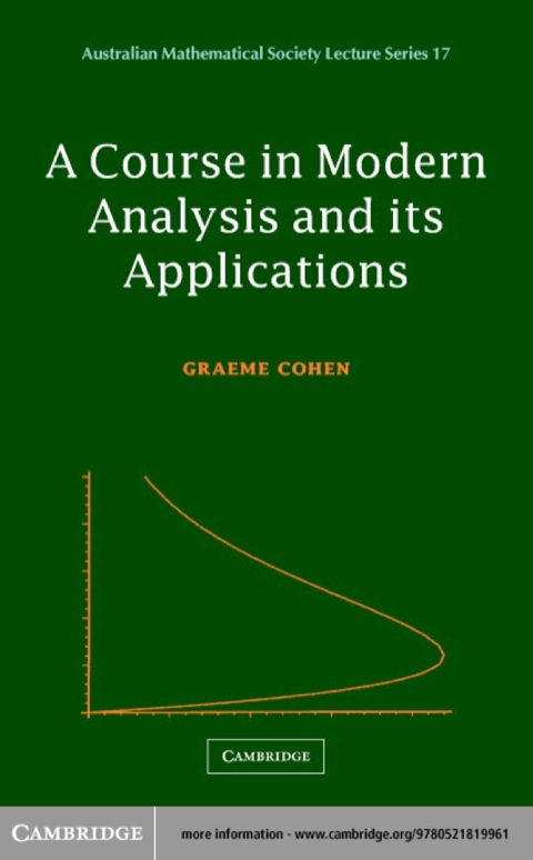 Cover image for book A Course in Modern Analysis and its Applications