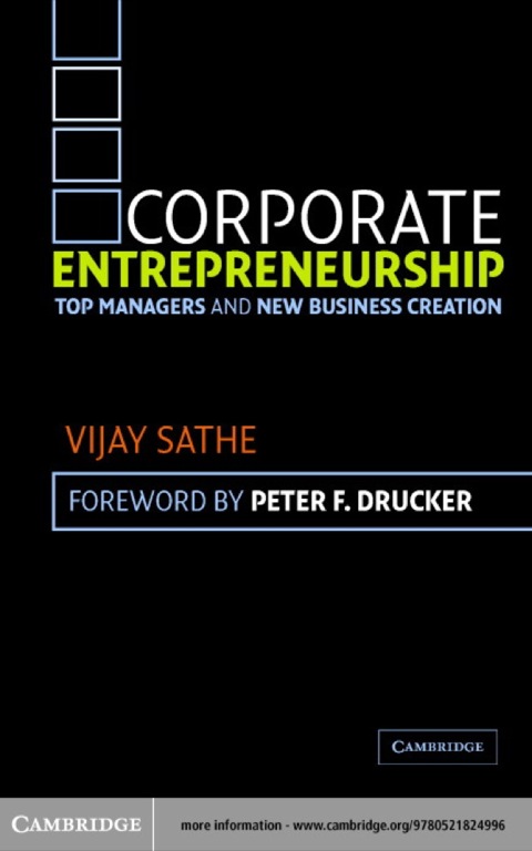 Cover image for book Corporate Entrepreneurship