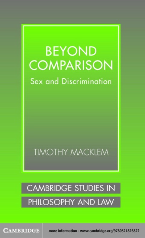 Cover image for book Beyond Comparison