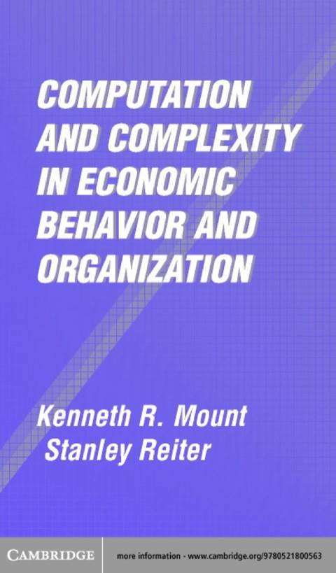 Cover image for book Computation and Complexity in Economic Behavior and Organization