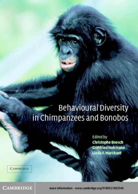Cover image for book Behavioural Diversity in Chimpanzees and Bonobos