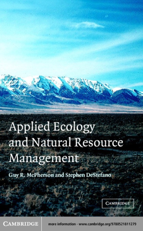 Cover image for book Applied Ecology and Natural Resource Management