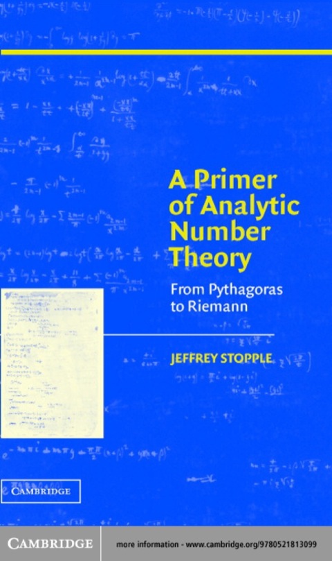 Cover image for book A Primer of Analytic Number Theory
