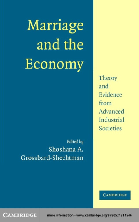 Cover image for book Marriage and the Economy