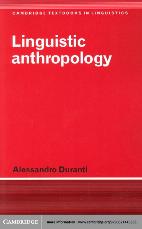 Cover image for book Linguistic Anthropology