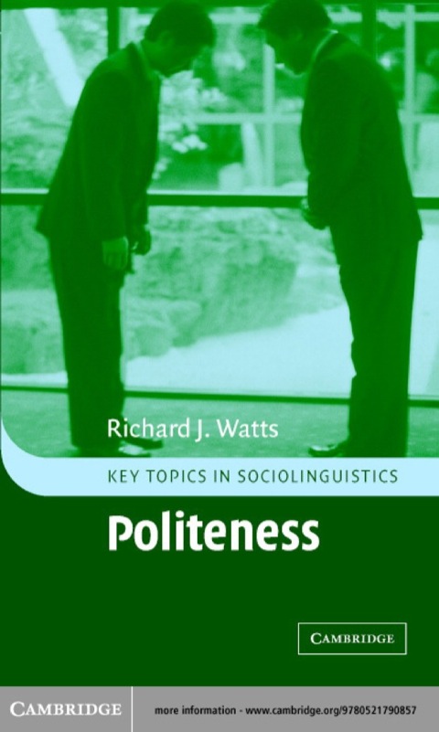 Cover image for book Politeness