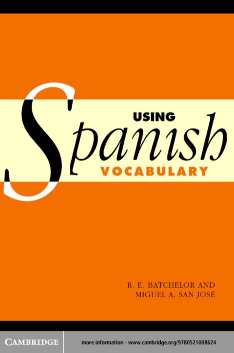 Cover image for book Using Spanish Vocabulary