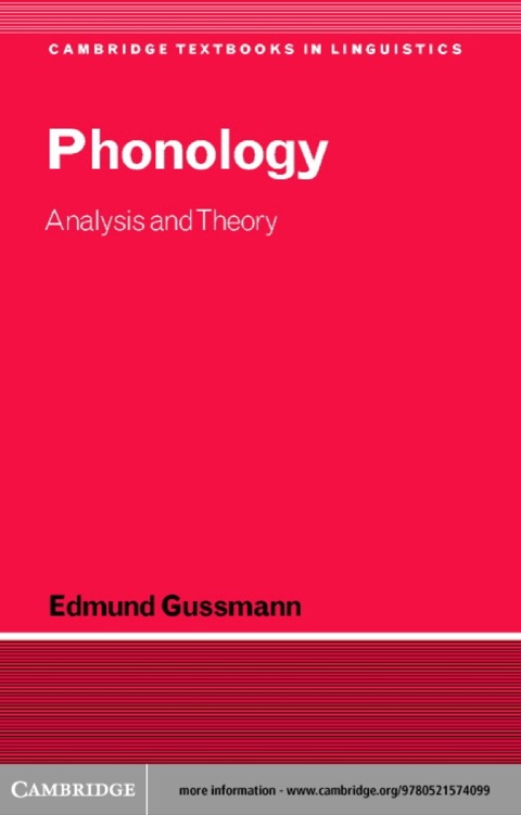 Cover image for book Phonology