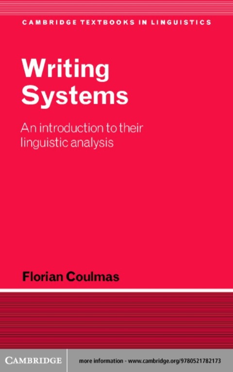 Cover image for book Writing Systems