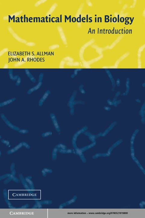 Cover image for book Mathematical Models in Biology