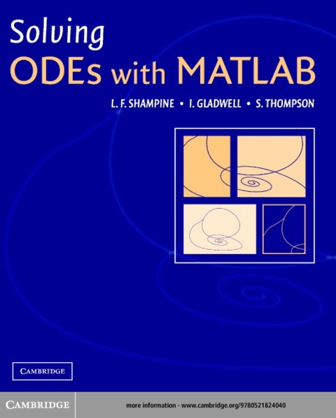 Cover image for book Solving ODEs with MATLAB