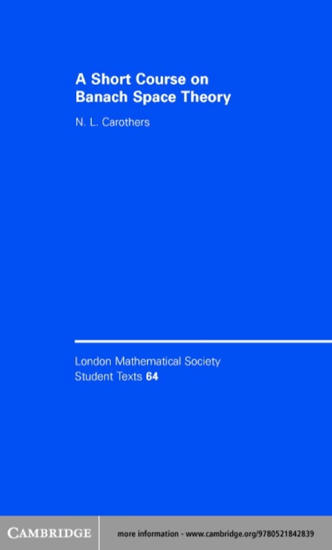 Cover image for book A Short Course on Banach Space Theory