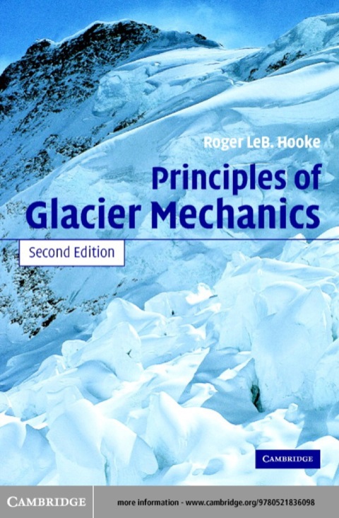 Cover image for book Principles of Glacier Mechanics