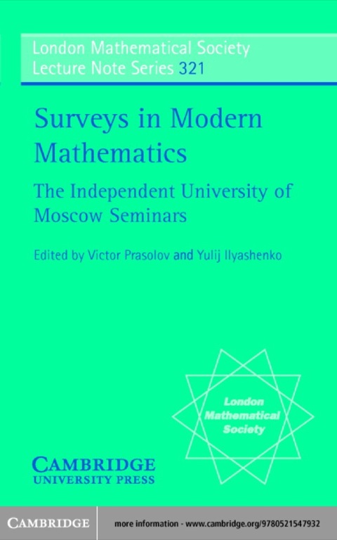 Cover image for book Surveys in Modern Mathematics