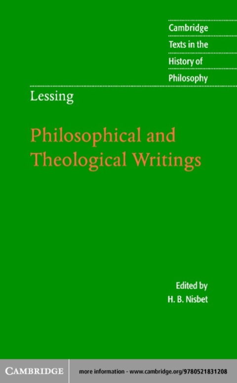 Cover image for book Lessing: Philosophical and Theological Writings