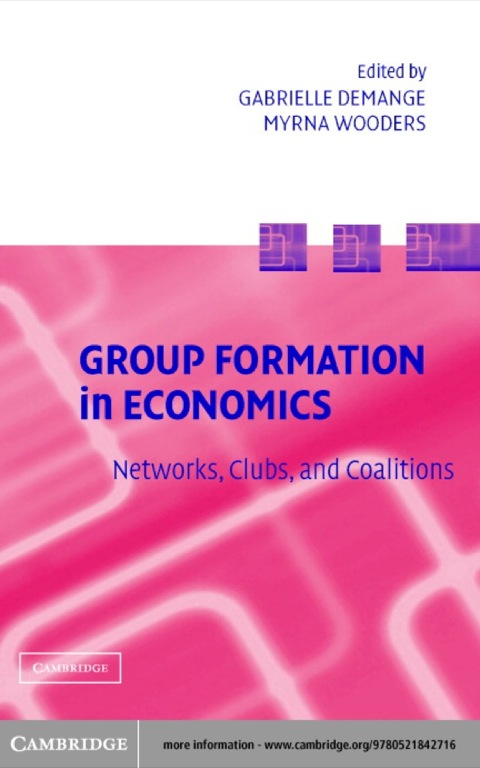 Cover image for book Group Formation in Economics