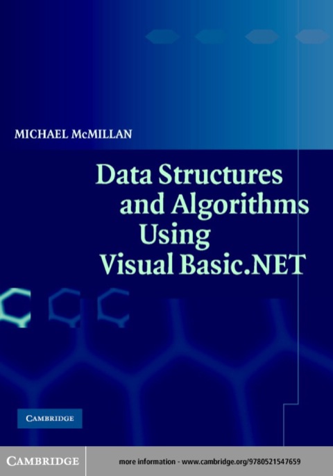 Cover image for book Data Structures and Algorithms Using Visual Basic.NET