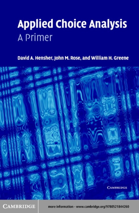 Applied Choice Analysis 