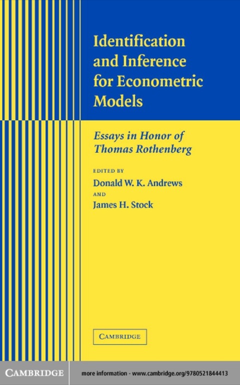 Cover image for book Identification and Inference for Econometric Models