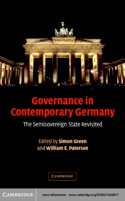 Cover image for book Governance in Contemporary Germany