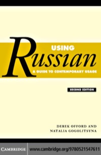 صورة الغلاف: Using Russian 2nd edition 9780521547611
