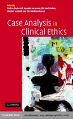 “Case Analysis in Clinical Ethics” (9780511126567)