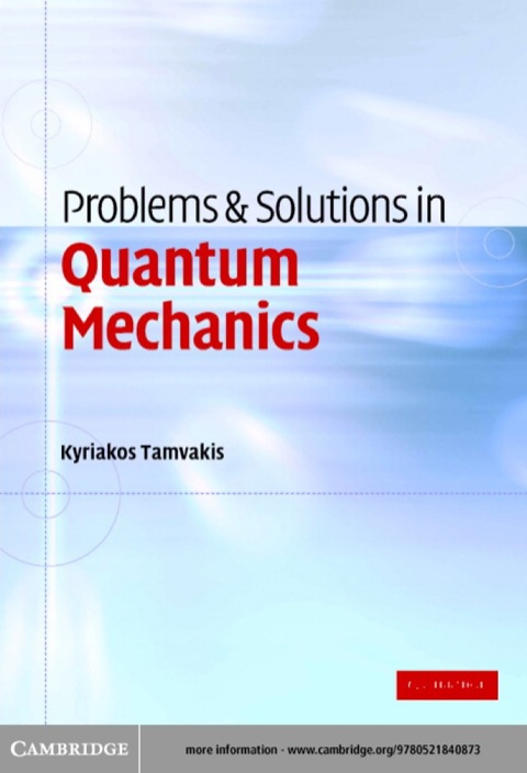 Cover image for book Problems and Solutions in Quantum Mechanics