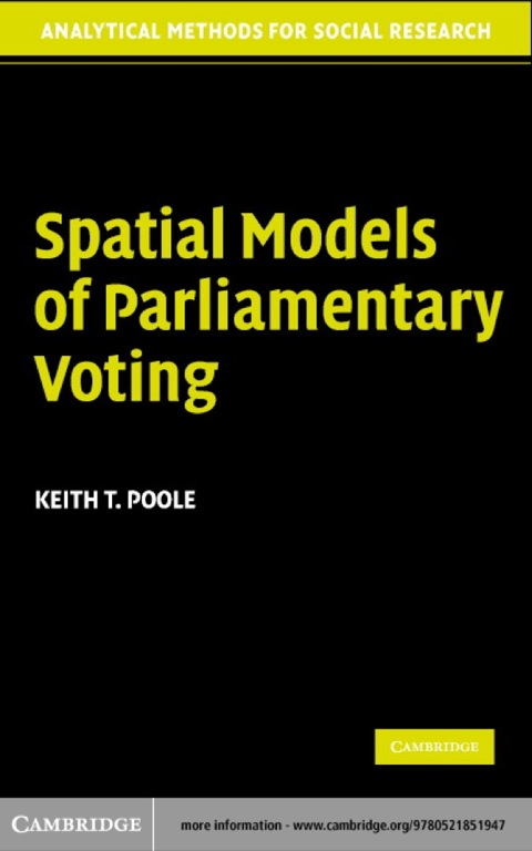 Cover image for book Spatial Models of Parliamentary Voting