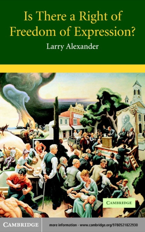 Cover image for book Is There a Right of Freedom of Expression?